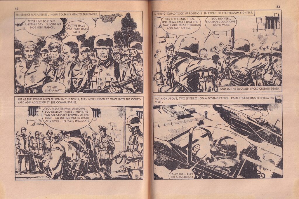 A spread from an early issue of Commando drawn by Cam Kennedy, No. 392, “The Hunted” - image courtesy of Battling Britons editor Justin Marriott