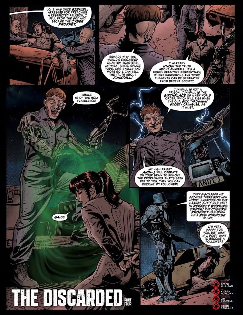 2000AD Prog 2466 - THE DISCARDED by Peter Milligan (Writer) Kieran McKeown (Artist) Jim Boswell (Colourist) Simon Bowland (Letterer)
