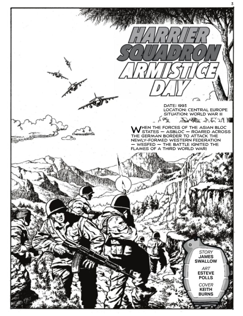 Commando 5929 (For Action and Adventure): Harrier Squadron - Armistice Day
Story: James Swallow
Art: Esteve Polls
Cover: Keith Burns