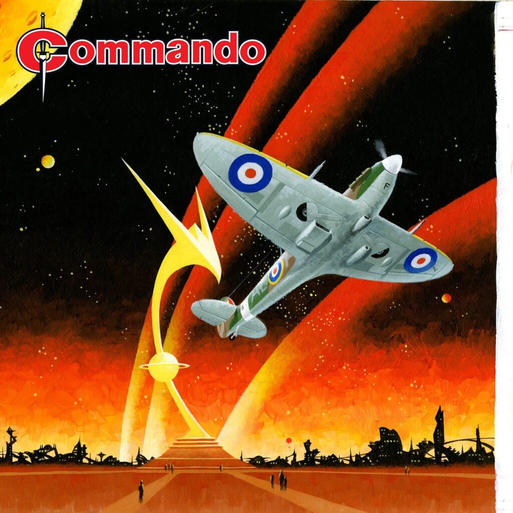 Commando 5930 (Silver Collection): Spaceman in a Spitfire Story: Roger Sanderson Art: Gordon C. Livingstone Cover: Ian Kennedy First published 1984 as No. 1855
