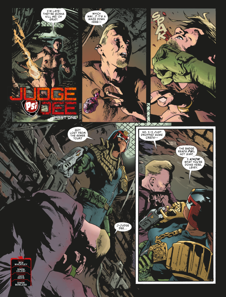 2000AD Prog 2467 - JUDGE DEE
By Ben Wheatley (Writer) Simon Coleby (Artist) Jack Davies (Colourist) Simon Bowland (Letterer)