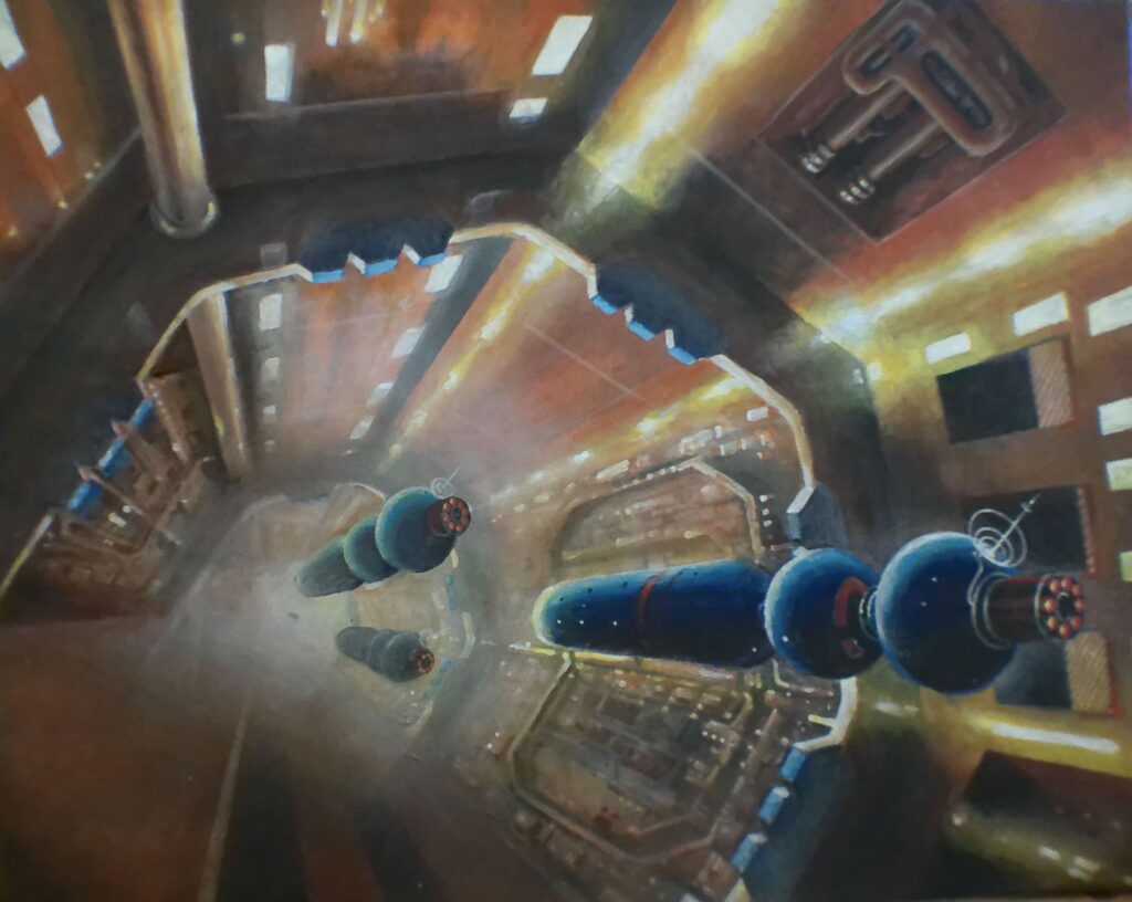 Art by Bob Layzell, featured on his Facebook page