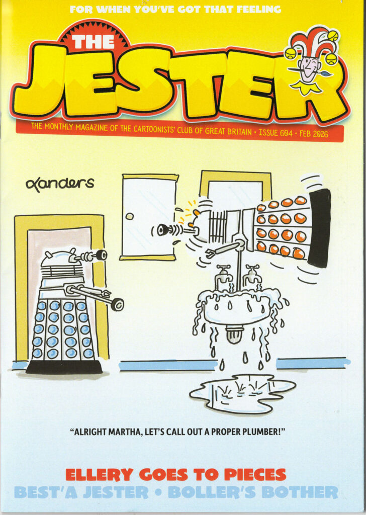 The Jester, February 2026 - cover by John Landers