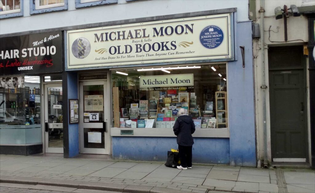 Michael Moons Bookshop, 19 Lowther Street, Whitehaven | https://www.facebook.com/michaelmoonsbookshop/