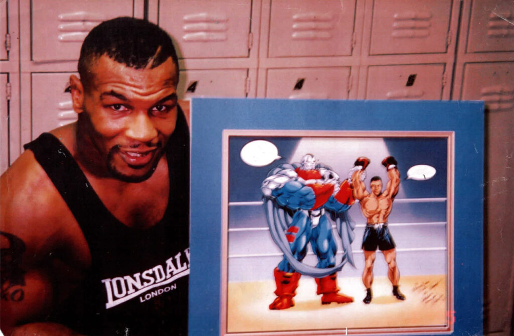 Dell Barras's art is popular with celebrities – including boxer Mike Tyson