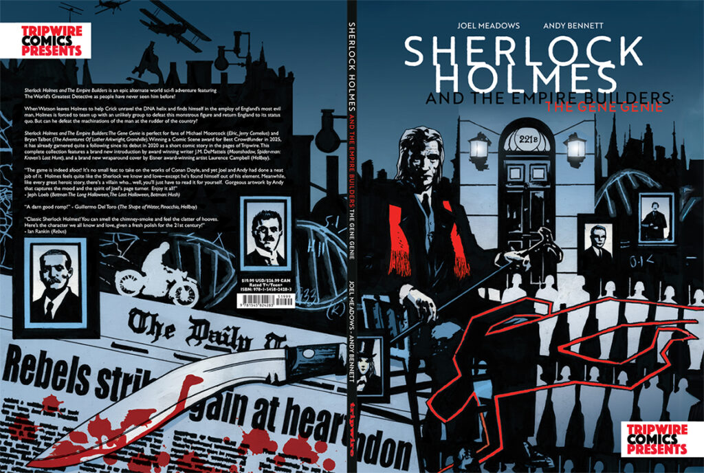 Sherlock Holmes and The Empire Builders: The Gene Genie - The Complete Collection - Wraparound cover by Laurence Campbell