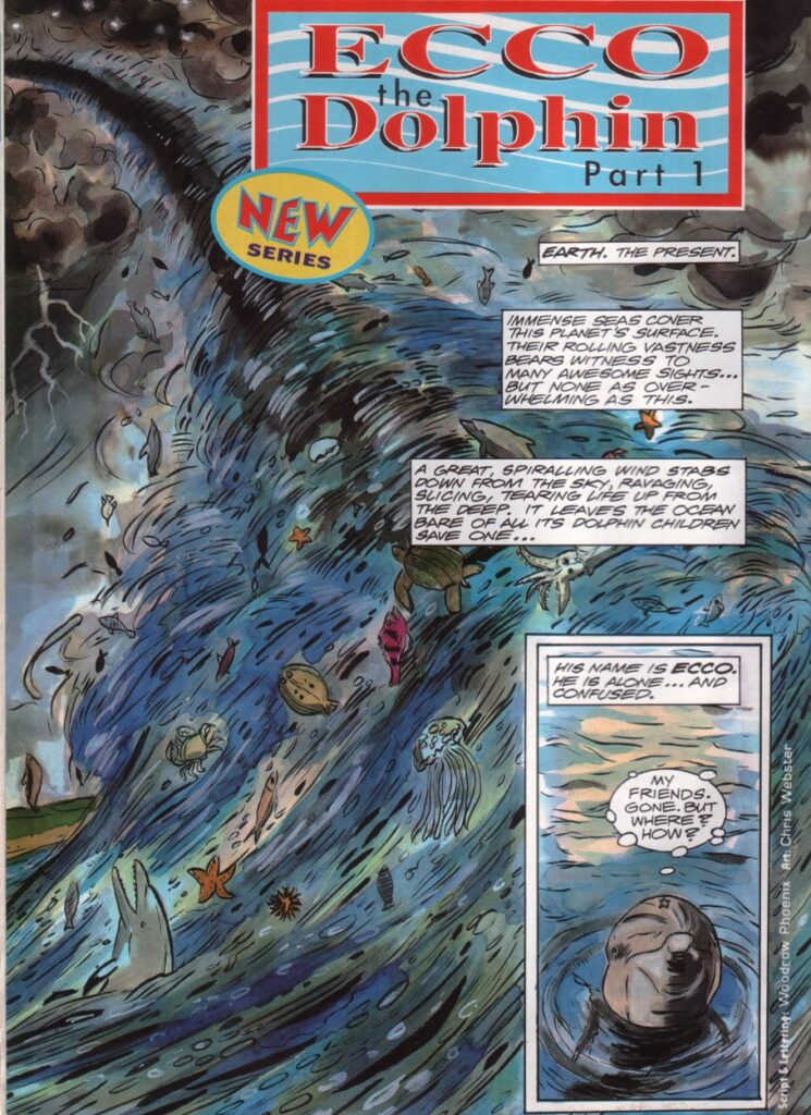 Sonic the Comic - Ecco the Dolphin by Woodrow Phoenix and Chris Webster