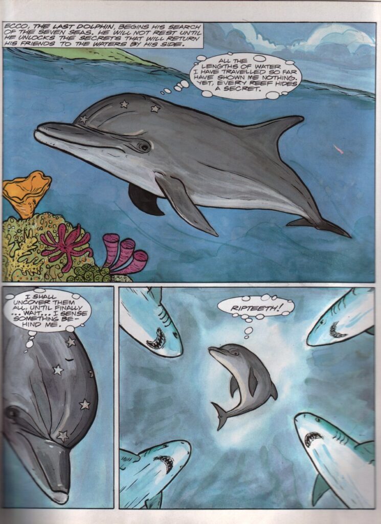 Sonic the Comic - Ecco the Dolphin by Woodrow Phoenix and Chris Webster