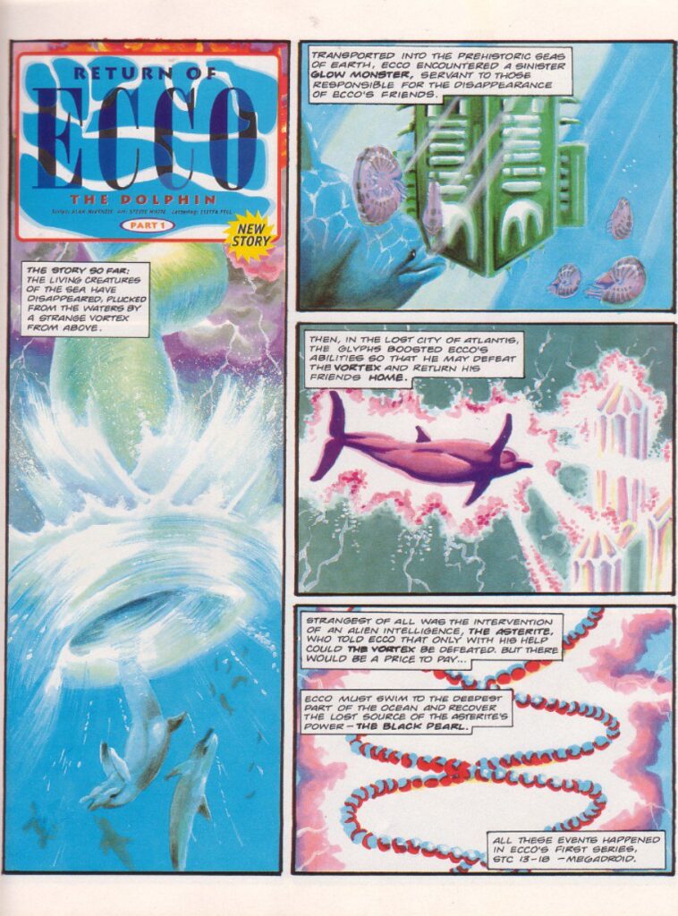 Sonic the Comic - Ecco the Dolphin by Alan McKenzie and Steve White