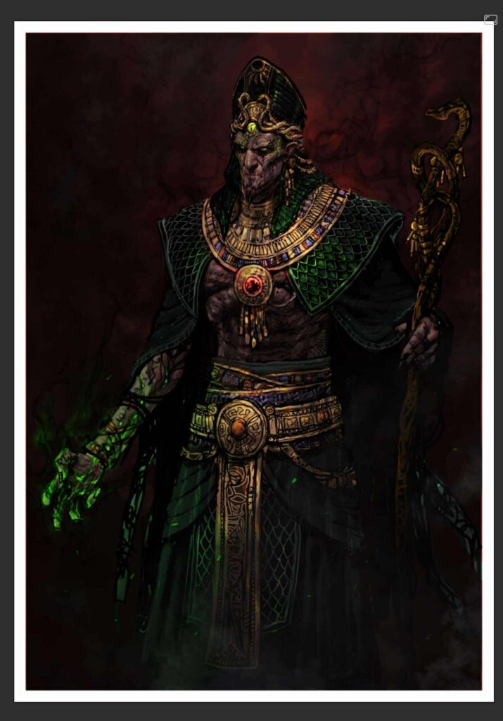 King Conan art by Vu Danh - Thoth Amon