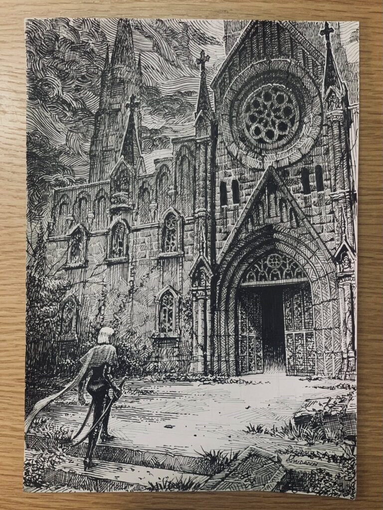 Vu Danh's first comic pages, created during the COVID pandemic