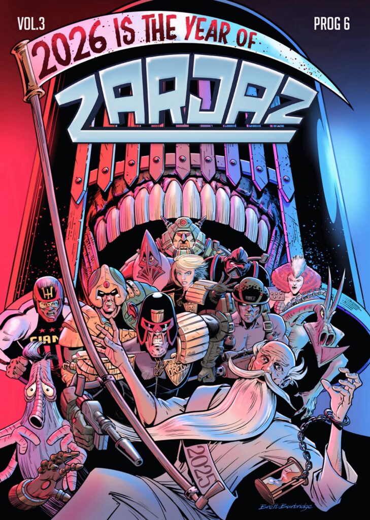 Zarjaz Volume 3 Prog 6 - cover by Brett Burbridge