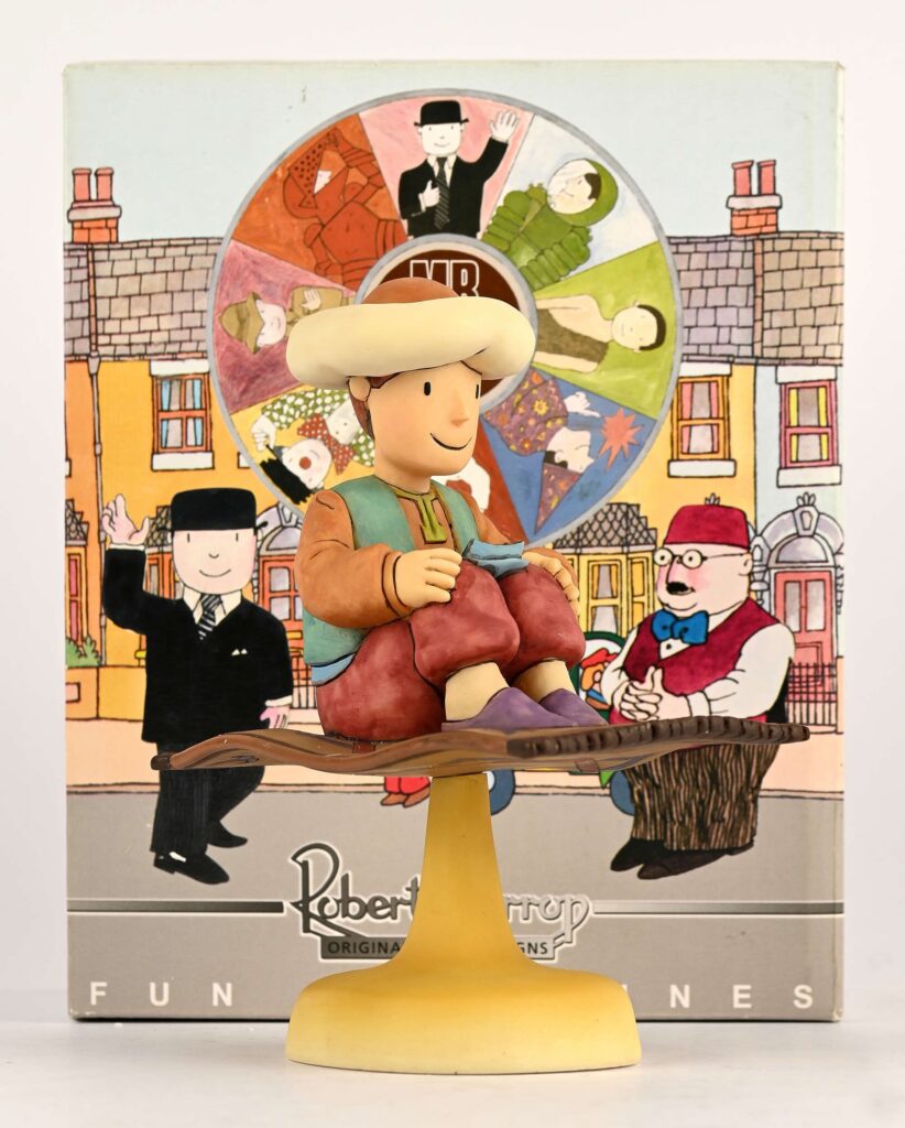 Mr Benn - Robert Harrop - C.2006, BNLE02 'The Magic Carpet'. Highly detailed resin figure / statue from the classic TV series. Limited edition 140/250, 15.5cm high, boxed