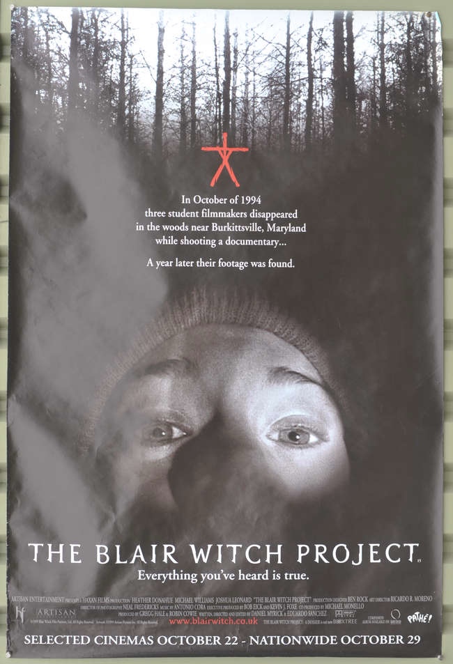 The Blair Witch Project (1999), British Poster, rolled, 40 x 60 inches