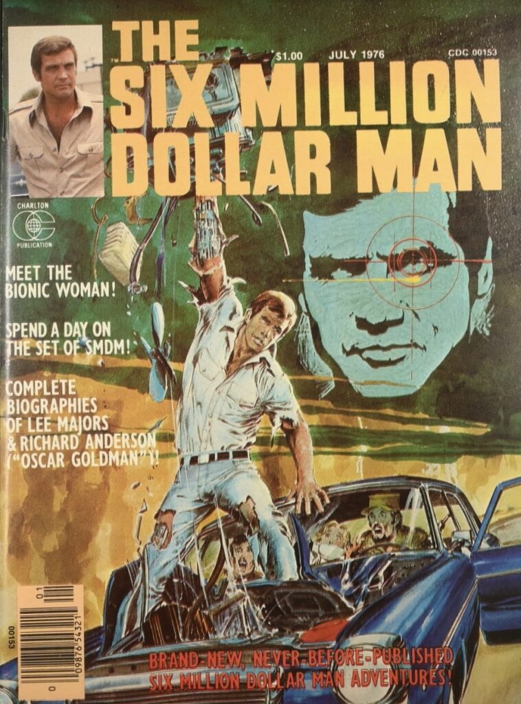 Charlton Comics' The Six Million Dollar Man - art by Neal Adams