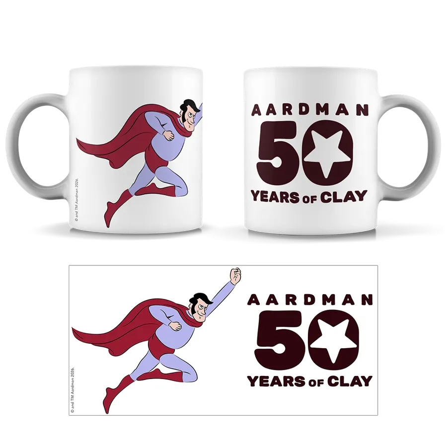 Don’t miss out on this Aardman Animation: Mug: Aard Man Super Hero