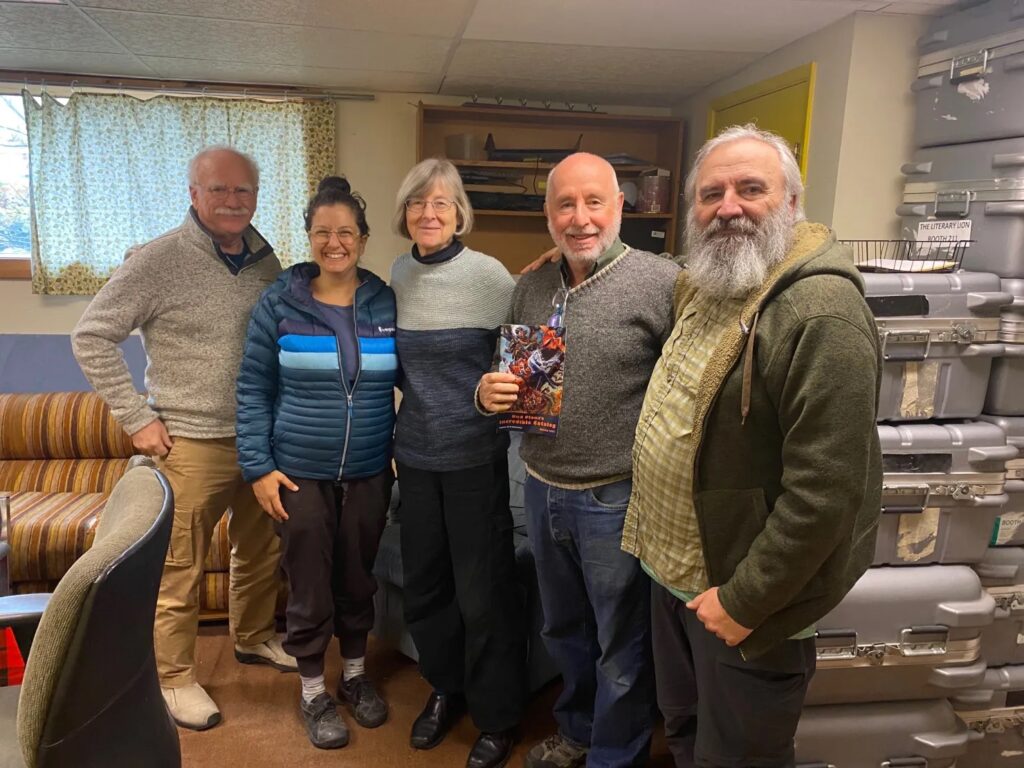 Left to Right: Bud Plant, Sasha-Fera Schanes, Anne Hutchinson, Steve Schanes, Bill Schanes