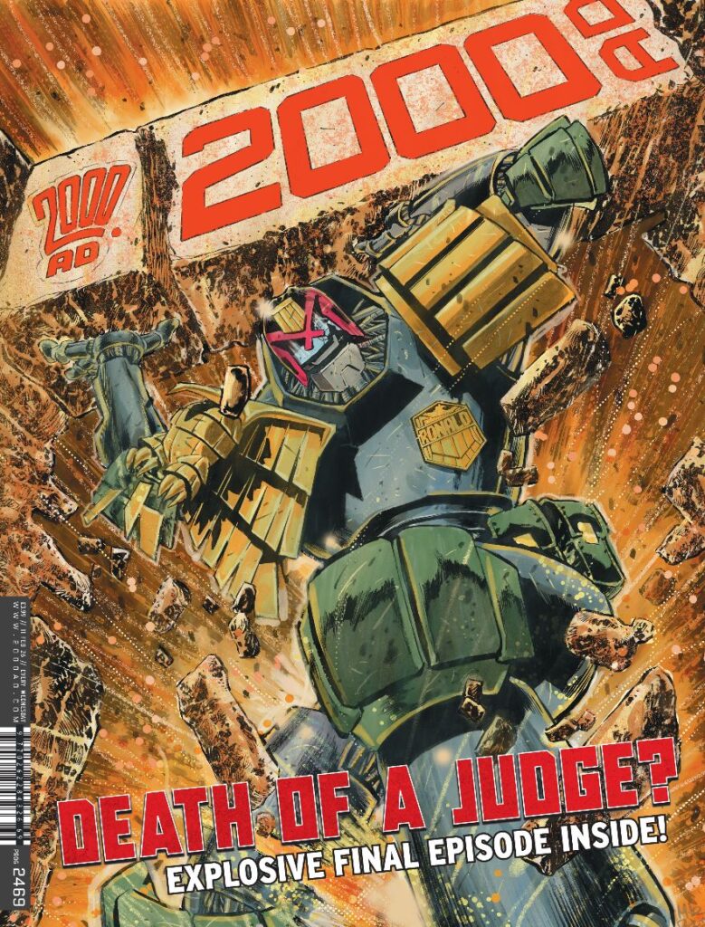 2000AD Prog 2469
UK and DIGITAL: 11 February £3.99
COVER: Mike Perkins