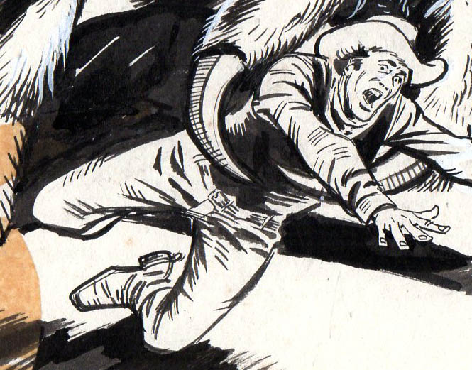 2000AD Prog 14 Cover Art Detail- Artist Unknown, possibly Mike White