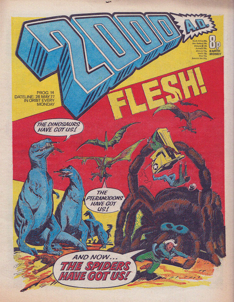 2000AD Prog 14 Cover - Artist Unknown, but possibly Mike White