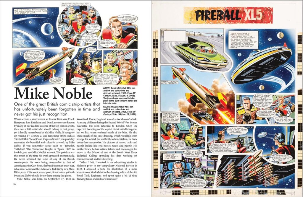 illustrators 50 - Sample Spread - Mike Noble (Book Palace, 2026)