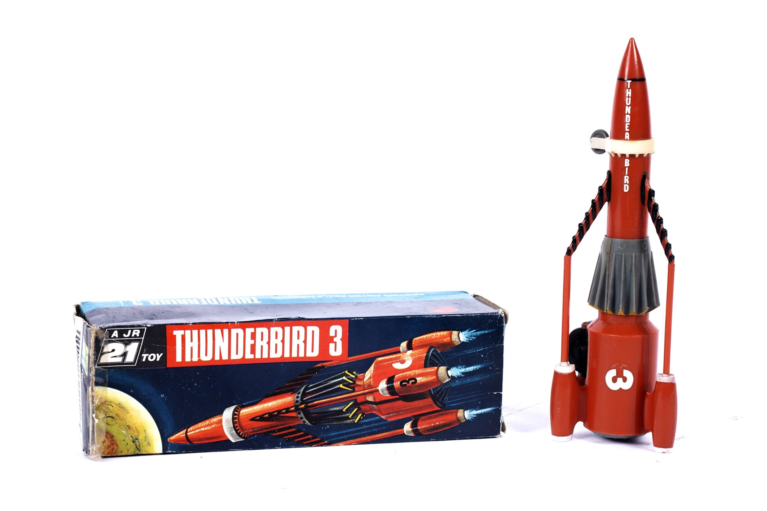 A JR 21 Toys Thunderbirds battery operated Thunderbird 3, in original box