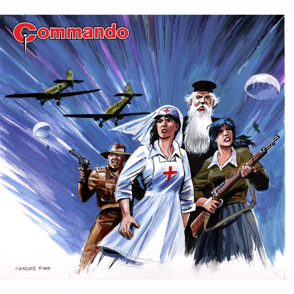 Commando 5937 (For Action and Adventure): Captured in Crete Story: Hailey Austin Art and Cover: Carlos Pino 