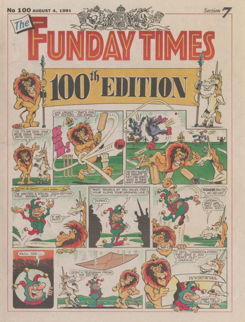 Funday Times 100 - 4th April 1991