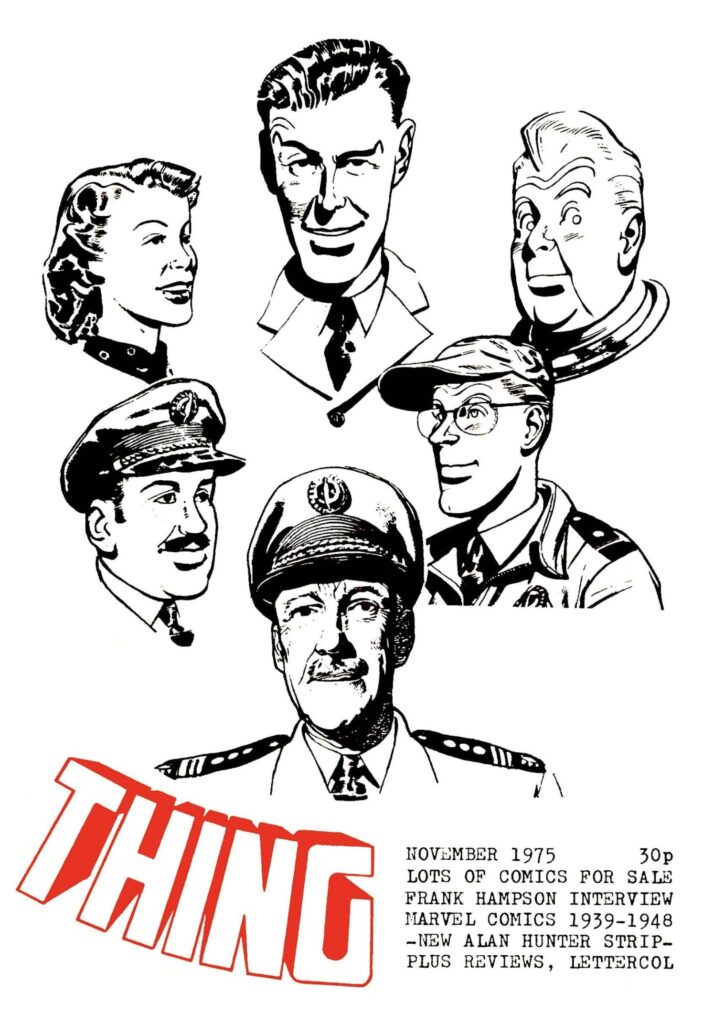 THING Issue 19 - October 1975 - cover by Frank Hampson