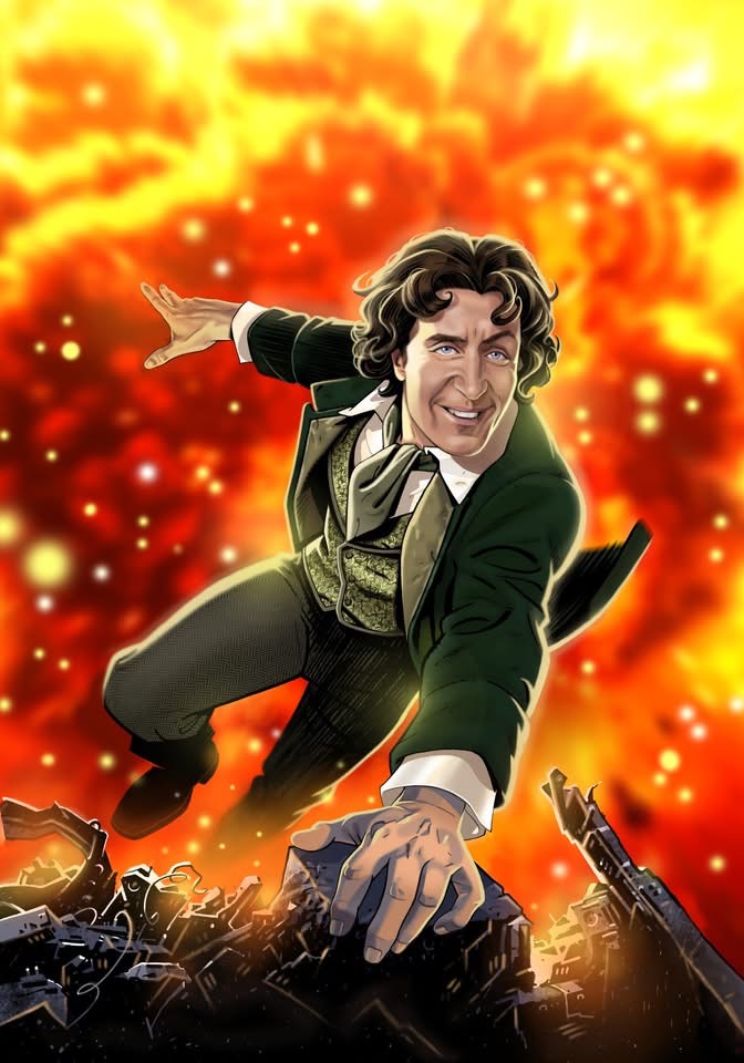 Leap of Eighth: The Unofficial and Unauthorised History of the Eighth Doctor by Reecy Pontiff, cover art by comic artist Martin Geraghty