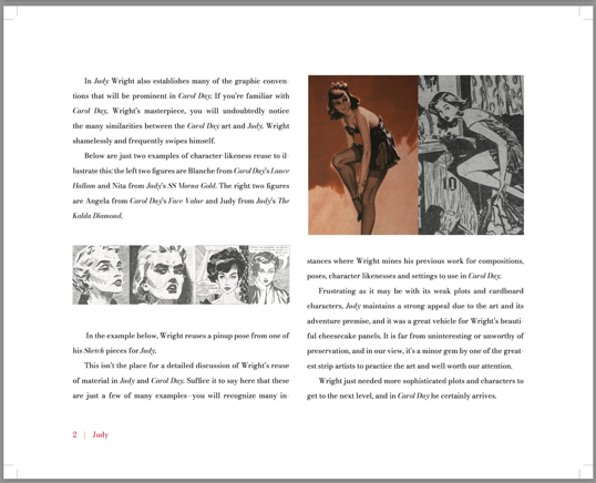 David Wright's Judy (Limited Edition) - Sample Page from Introduction (Slingsby Bros. Ink!, 2026)