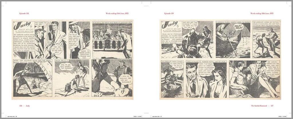 118 - 119 David Wright's Judy (Limited Edition) - Sample Pages and Spread (Slingsby Bros. Ink!, 2026)