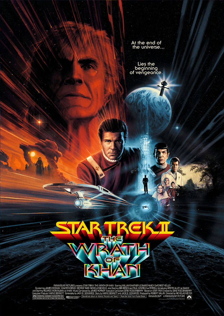 Vice Press: Star Trek II: Tge Wrath of Khan film poster by Matt Ferguson 