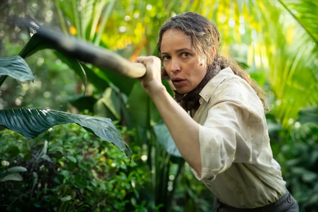 Rachel McAdams as Linda Liddle in Send Help. Photo: 20th Century Studios. © 2025 20th Century Studios. All Rights Reserved