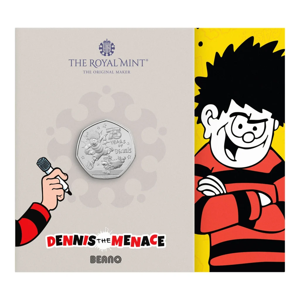 Dennis the Menace Commemorative Coin - art by Nigel Parkinson