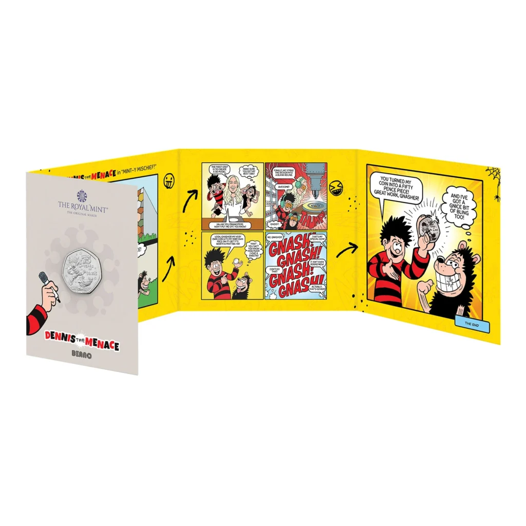 Dennis the Menace Commemorative Coin - art by Nigel Parkinson