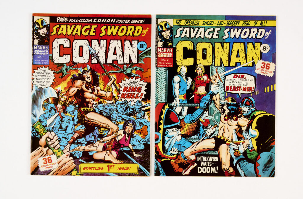 Savage Sword of Conan (1975) 1, 2. No 1 With Free Gift Conan Poster