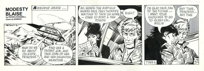 Modesty Blaise (1991), strip #7749A – The Girl in the Iron Mask by Enric Badia Romero