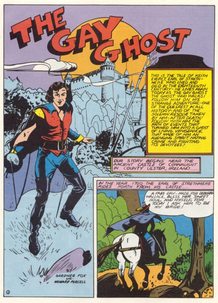 "The Gay Ghost" makes his debut in Sensation Comics #1