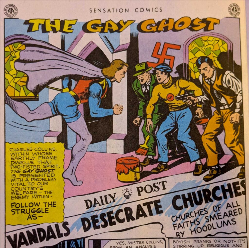 Sensation Comic s #38 - The Gay Ghost - “Vandals Desecrate Churches”