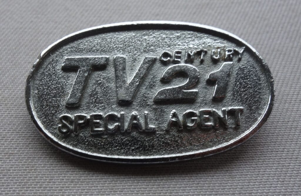 TV Century 21 Comic Special Agent Metal Badge 1960s