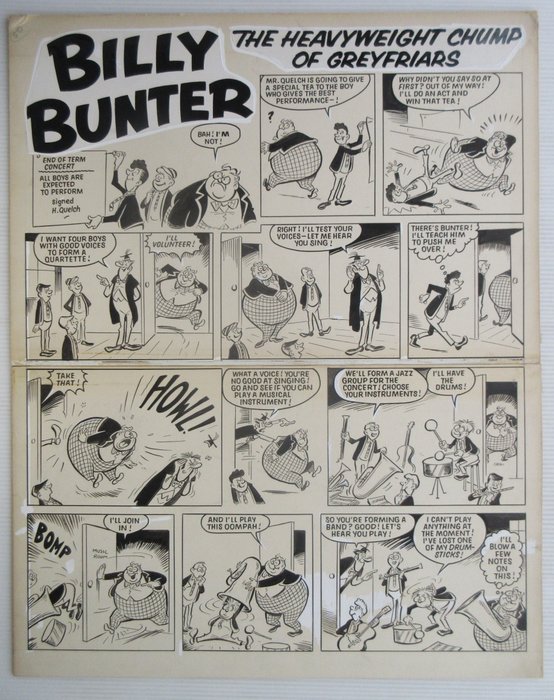 "Billy Bunter" for Valiant, cover dated 20th December 1969 - Page 1