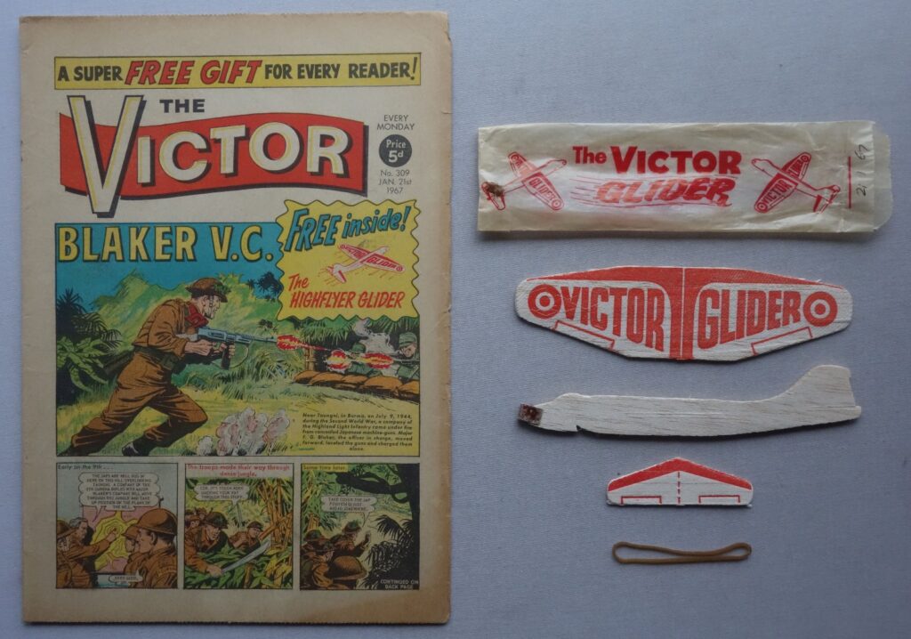 Victor No. 309 cover dated 21st January 1967 With Free Gift - Highflyer Glider