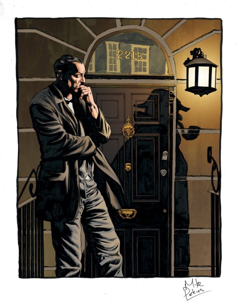 Sherlock Holmes and The Empire Builders The Gene Genie Volume 2 Pin Up by Mike Perkins