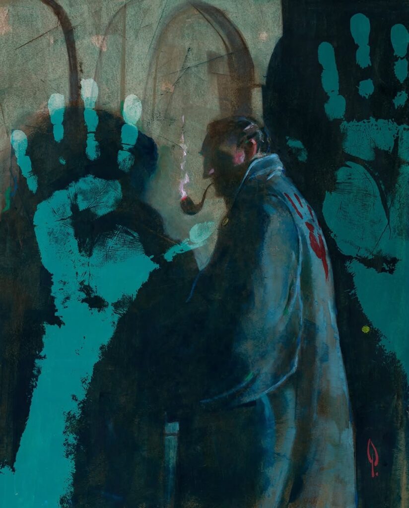 Sherlock Holmes and The Empire Builders The Gene Genie Volume 2 Pin Up by George Pratt