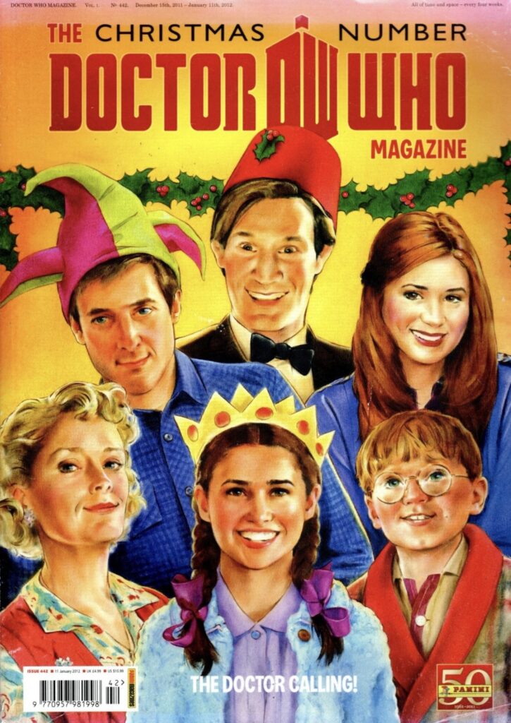 Doctor Who Magazine No. 442 - published 15th December 2012 - Christmas cover by Vince McIndoe