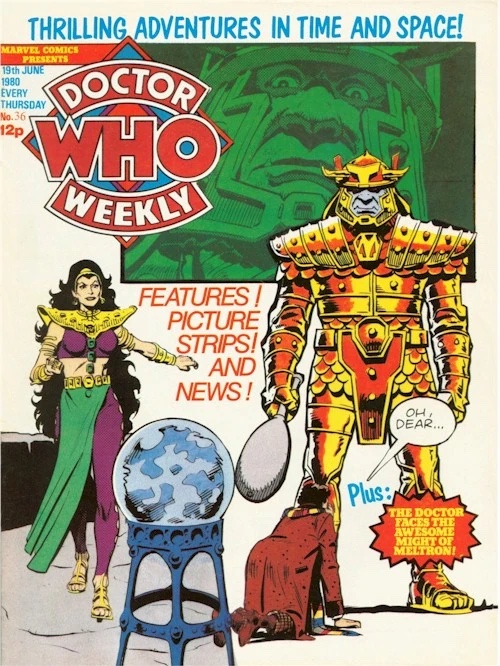 Doctor Who Weekly No. 36 cover dated 19th June 1980 - cover art by Dave Gibbons 