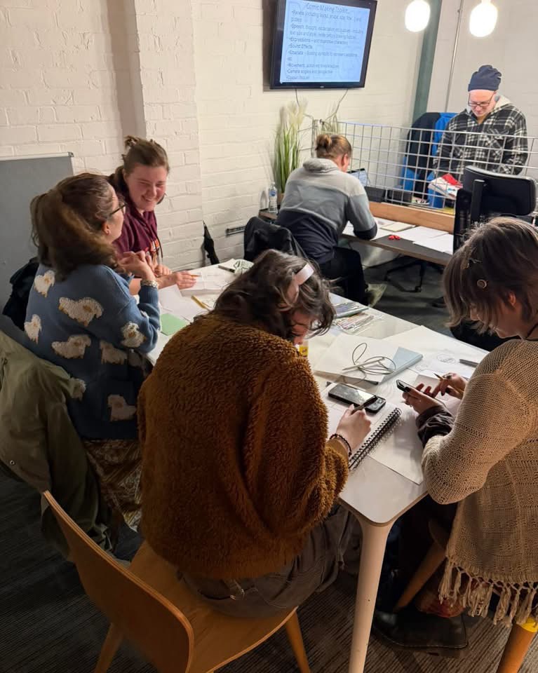 LICAF’s Sim Leach led the first Comic Creation Workshop in Barrow in 2026. Photo: Barrow BID