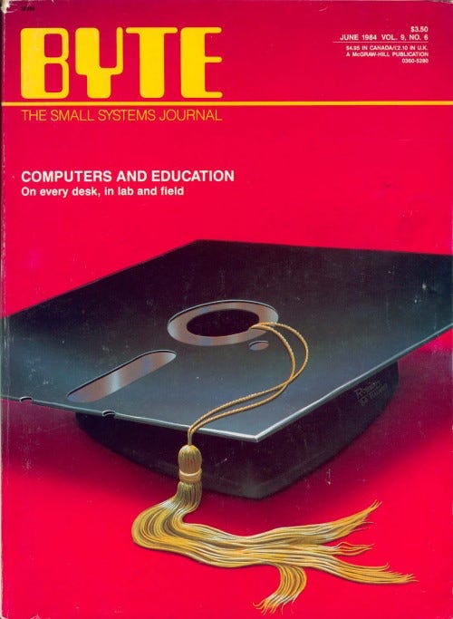 Byte Magazine cover by Robert Tinney 