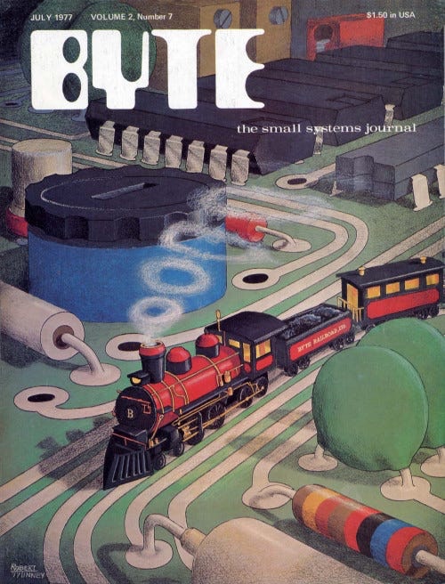 Byte Magazine cover by Robert Tinney